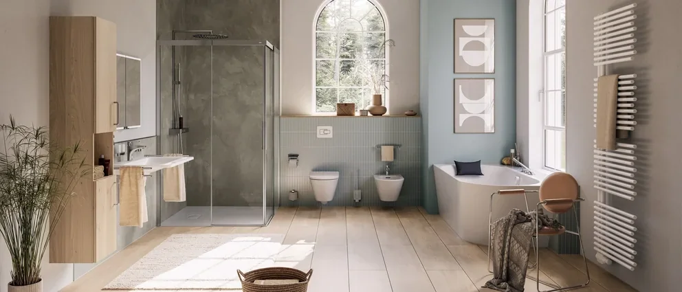 Modernes Badezimmer mit hochwertiger Ausstattung